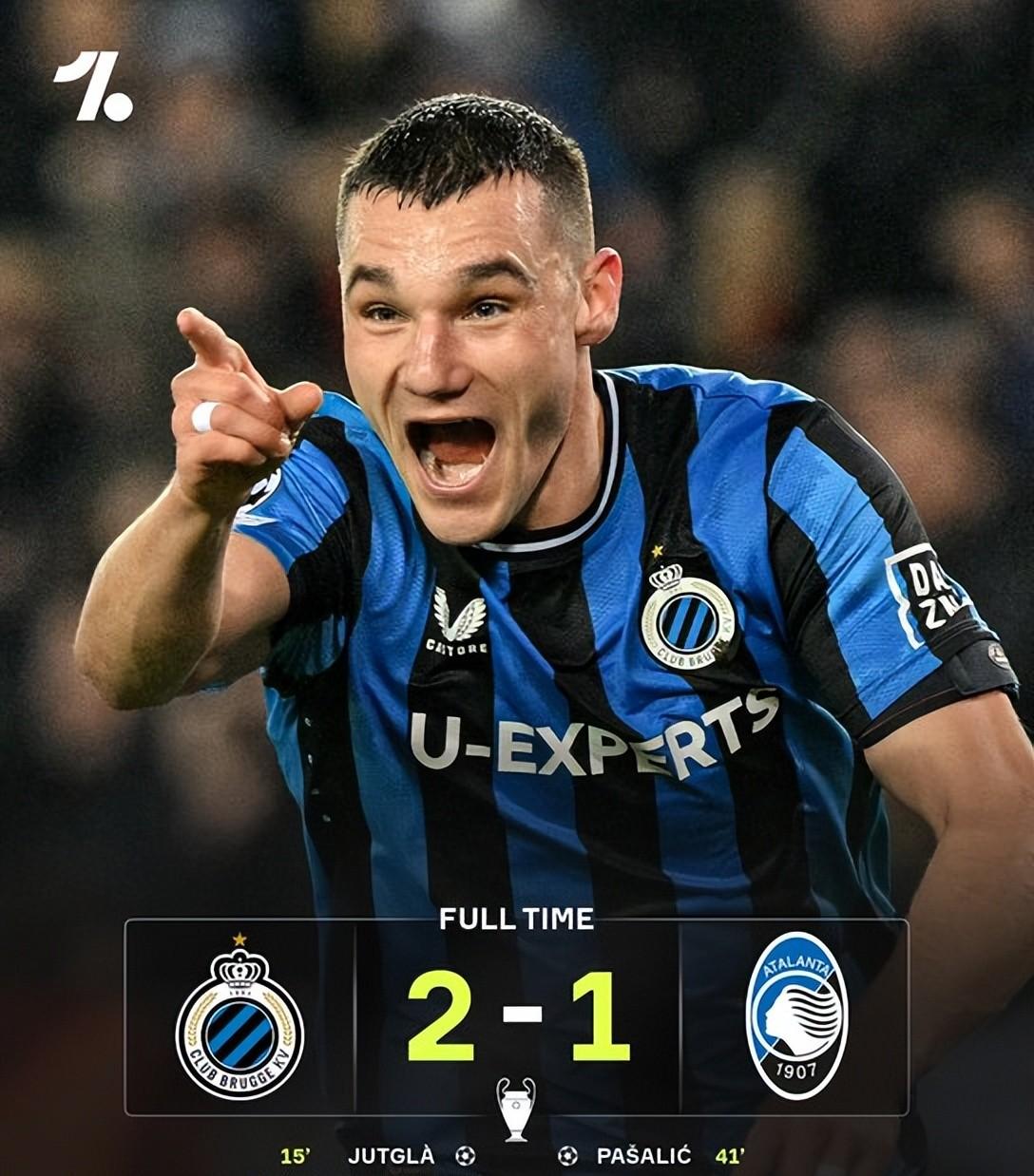 布鲁日被逆转，欧冠之路终结